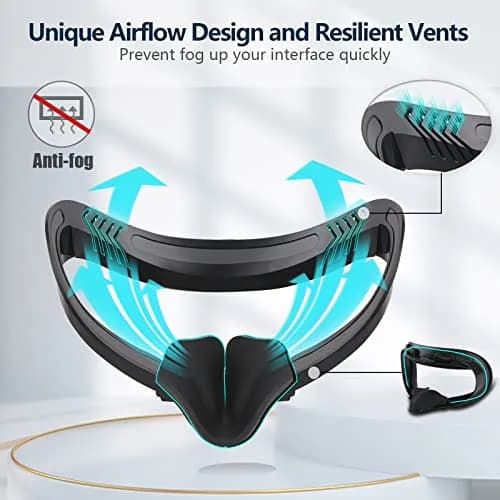 Hanpusen 6-in-1 VR Face Pad Set for Oculus Quest 2 | 1832 x 1920 Resolution, 90Hz Refresh Rate thumbnail 5