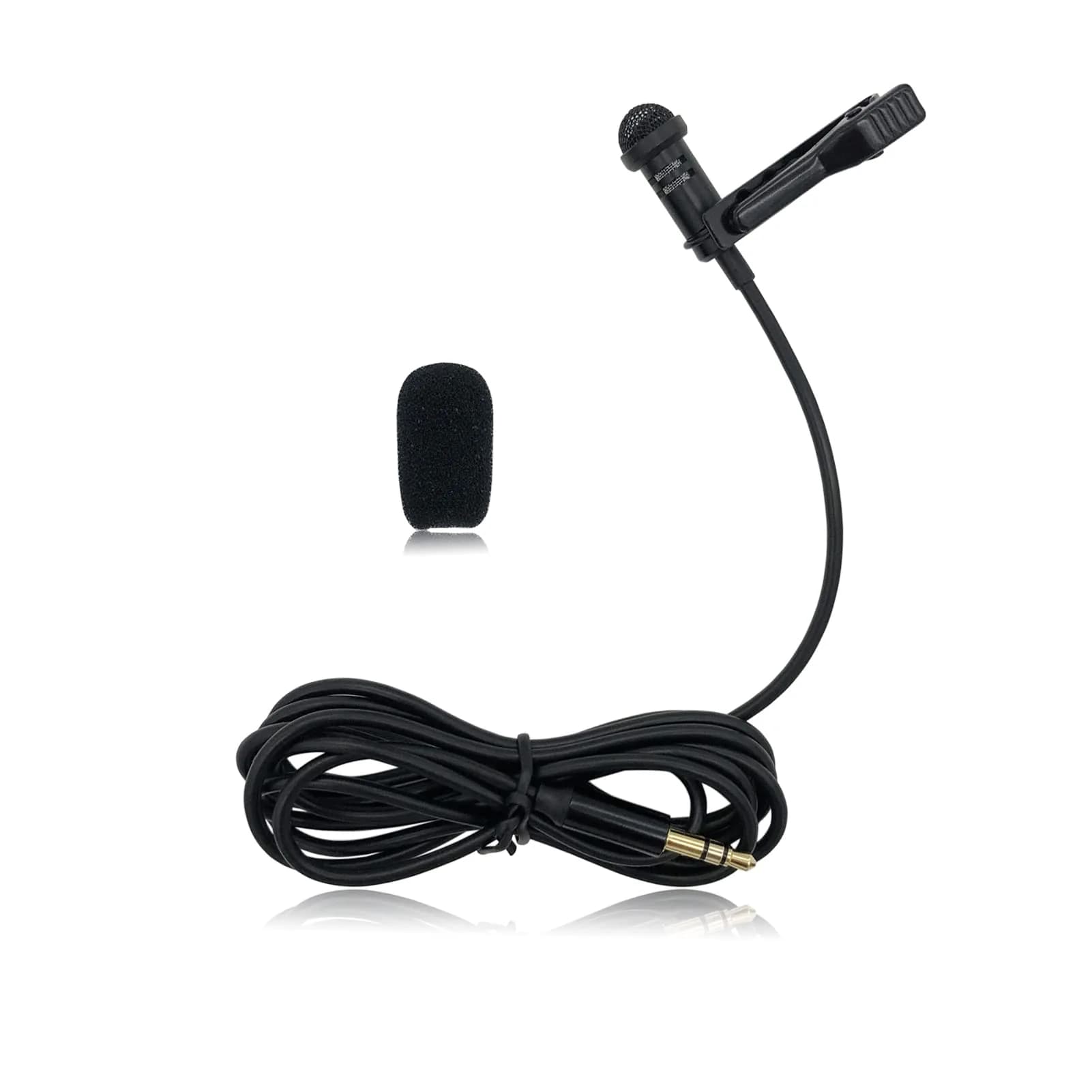PDEEY Lavalier Microphone for Rode Wireless GO 2 | Omnidirectional Clip-On, 3.5mm TRS Jack, 1.52ft (46cm)