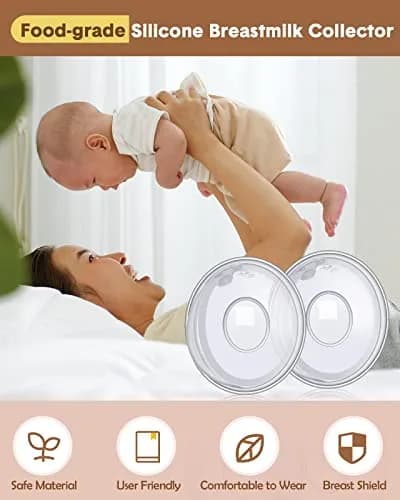 Lictin Milk Collector Catcher for Breastmilk - Breast Shells Milk Catcher (60ml / 2 Count) thumbnail 7