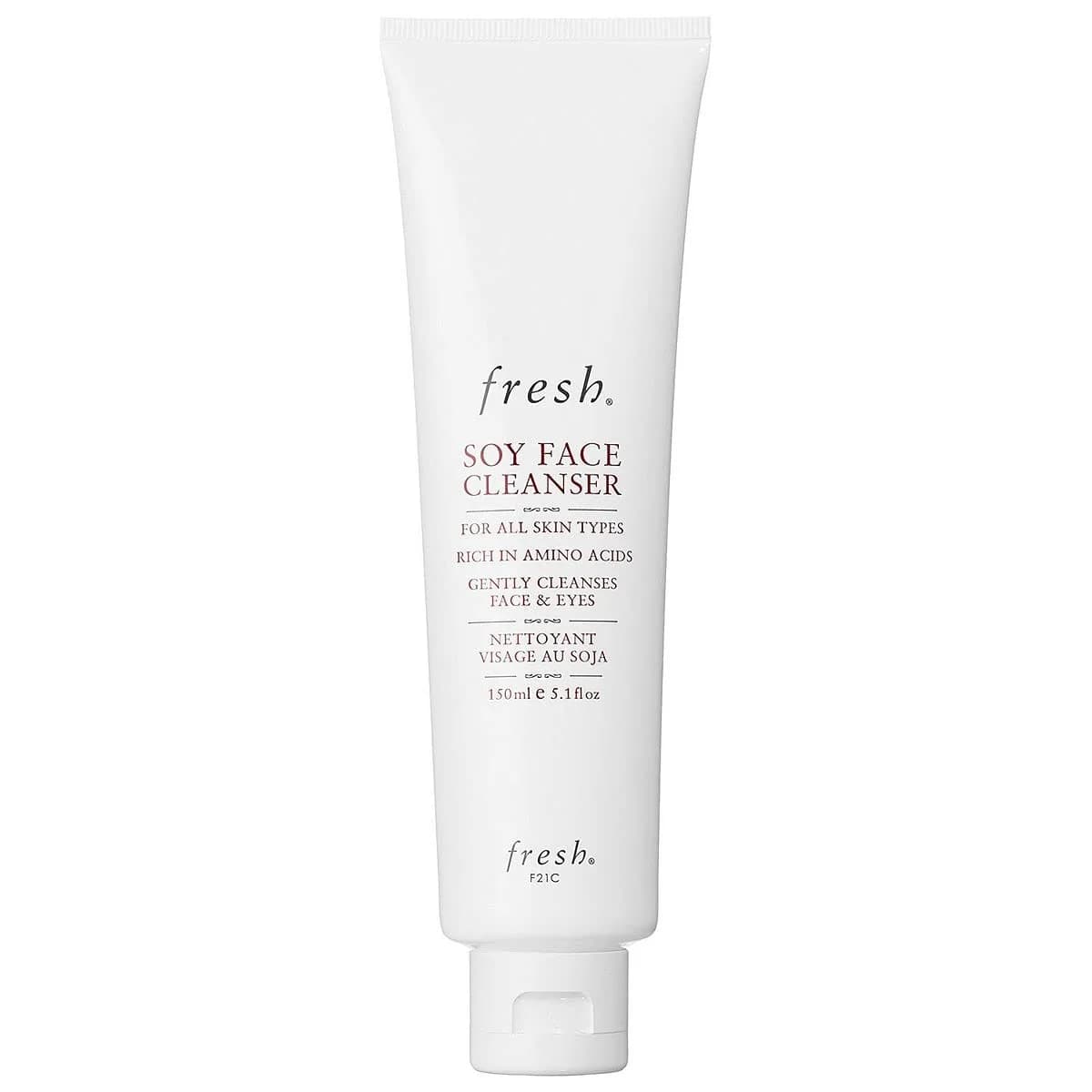 Fresh Soy Face Cleanser Gel 249ml (8.4 Fl Oz) | Gentle, Makeup Removing, Hydrating — white