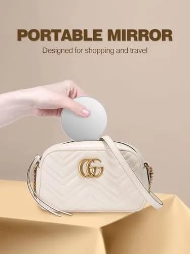 Macaki 20x Magnifying Mirror Suction Cup 8.9cm (3.5in) Grey | Powerful Close-Up Detail for Makeup & Grooming thumbnail 7