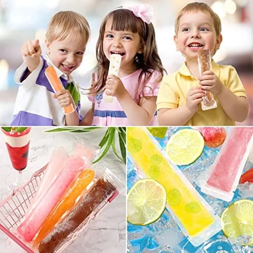 FEBSNOW Disposable Ice Pop Bags with Funnel, 120 Pcs (2"x7.5") | BPA-Free Plastic for DIY Frozen Snacks thumbnail 5
