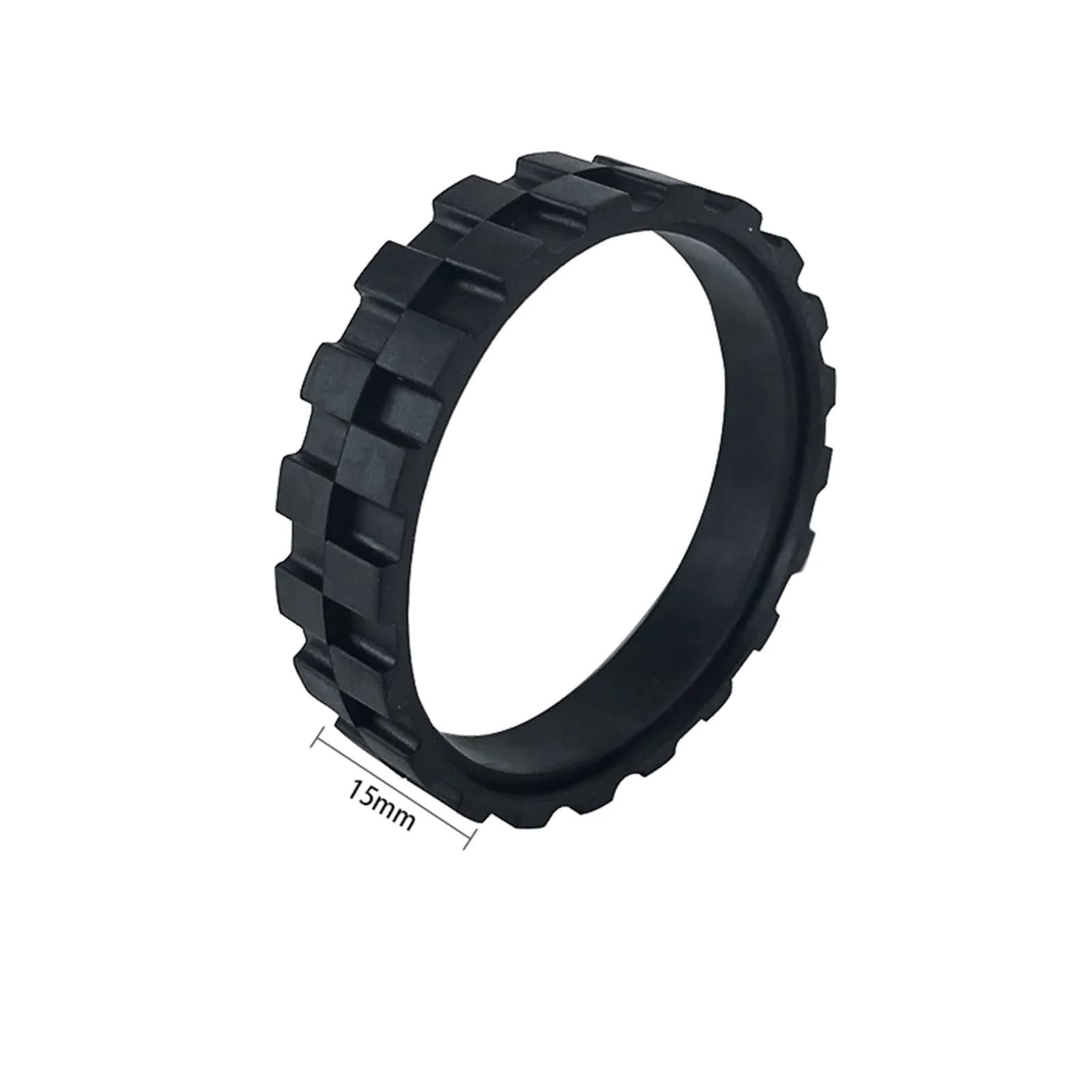 HMHAMA Black Rubber Robotic Vacuum Tires | 2-Pack for Roborock S5 T6 T7 Mijia 1S - view 3