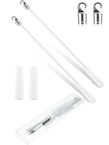 Bokon Fiberglass Replacement Blind Wand 12 Inch | Easy Hook Handle for Horizontal Blinds thumbnail 7