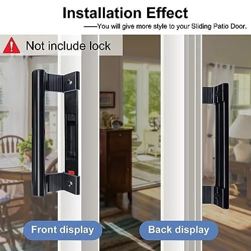 Young Dance Aluminum Sliding Door Handle - 8" Glass Door Pull Fits 6-5/8" Mounting Holes | Perfect for Patio & Glass Doors thumbnail 3