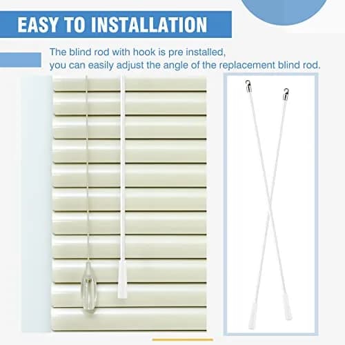 Bokon Fiberglass Blind Wand Replacement 24 Inch | Easy Hook Handle for Horizontal Blinds thumbnail 4