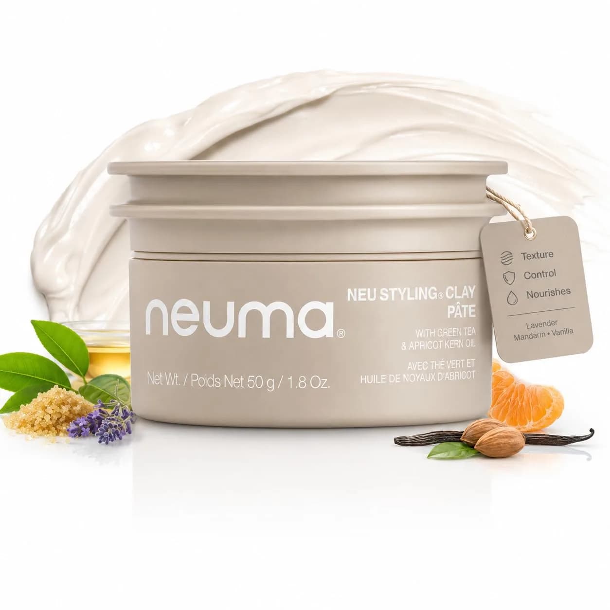 NEUMA Neu Styling Clay, Medium-Firm Hold, Semi-Matte Finish, 1.8 Fl Oz | Vegan, Cruelty-Free, Sustainable Ingredients — Neu Styling Clay