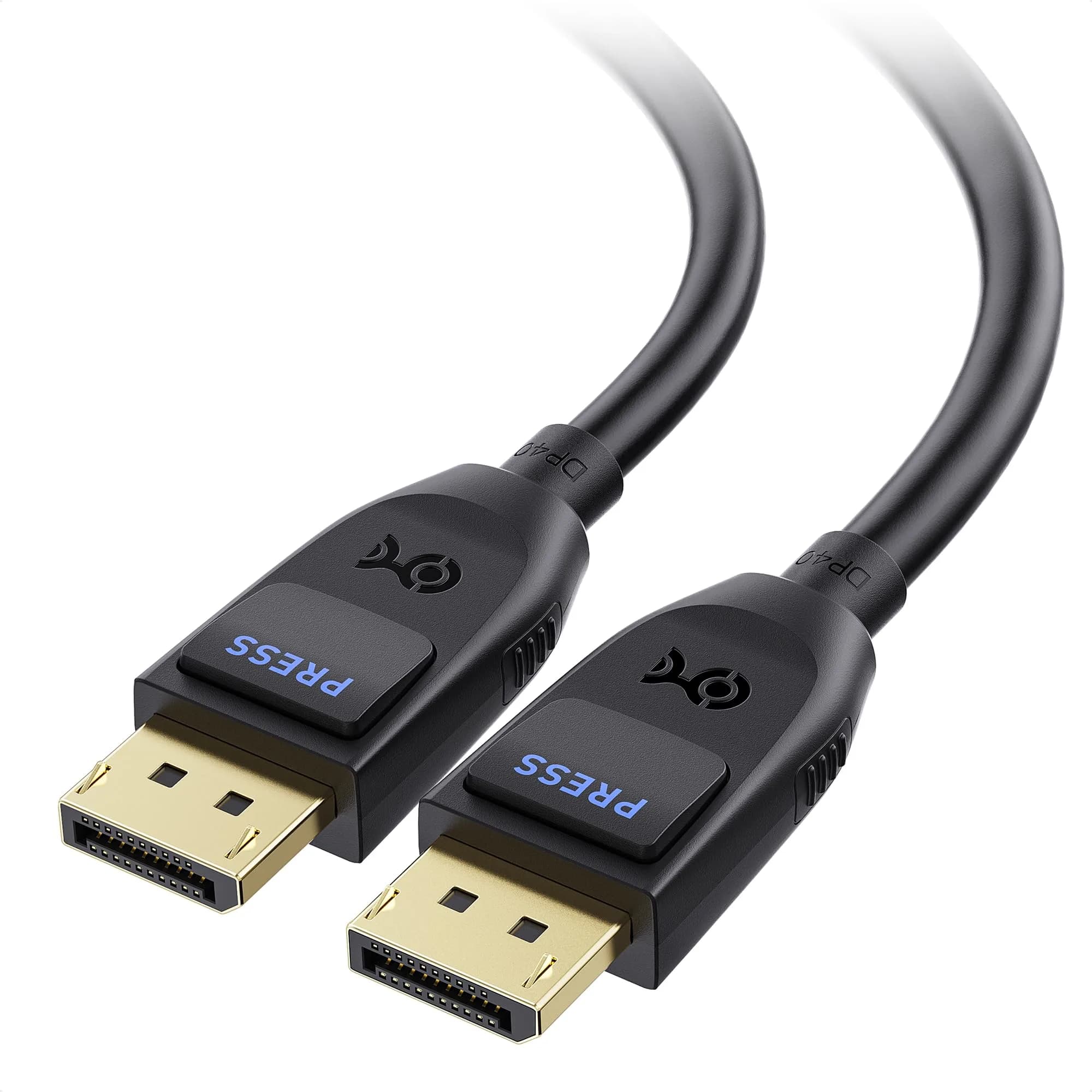 Cable Matters VESA Certified DisplayPort 2.1 Cable 1m (3.3ft) | 40Gbps DP40 8K 120Hz, 4K 240Hz — 3.3 Feet