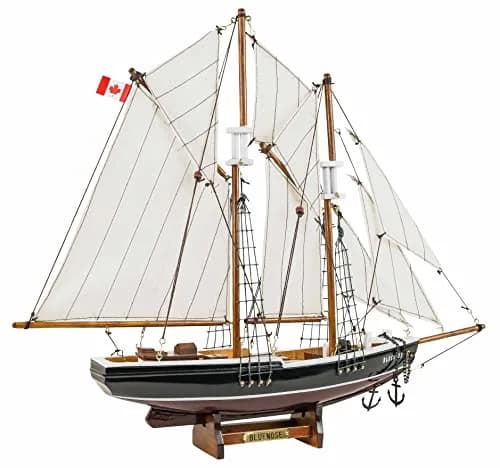 SAILINGSTORY Bluenose Wooden Sailboat Model Ship 43.18cm (17"L x 3"W x 14.20"H) | 1:110 Scale Replica thumbnail 1