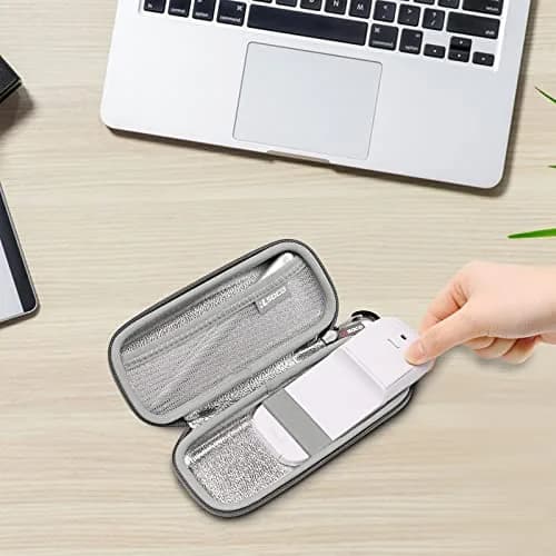 RLSOCO Carrying Case for Microsoft Arc/Surface Mouse & Stylus Pen | Gray, Hard Shell, Water-Resistant (18.7cm x 10.6cm x 4.4cm) thumbnail 8
