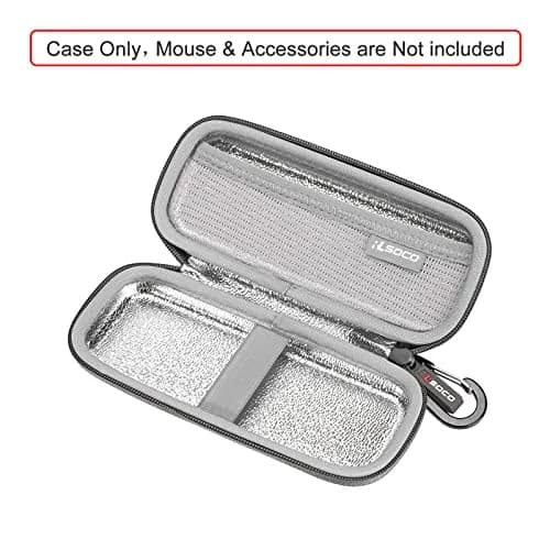 RLSOCO Carrying Case for Microsoft Arc/Surface Mouse & Stylus Pen | Gray, Hard Shell, Water-Resistant (18.7cm x 10.6cm x 4.4cm) thumbnail 2