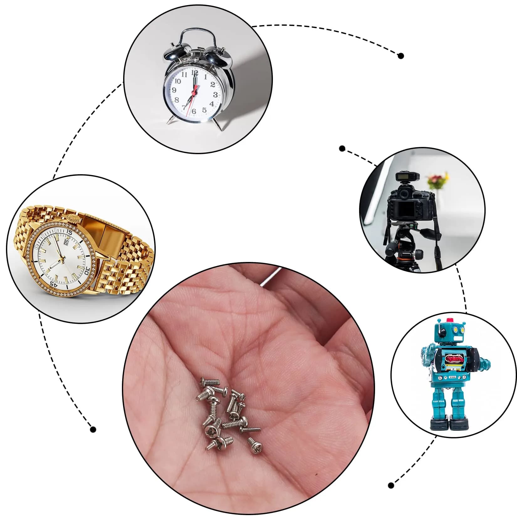 woshilaoDS Tiny Screws for Electronics Assortment Kit M1-M1.7, 800 Pcs | Metric Micro Screws for Repairs - view 7
