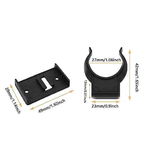 UtySty Cabinet Toe Kick Clips 10 Pack | Black Plastic Fastener Bracket for Adjustable Furniture Legs thumbnail 4