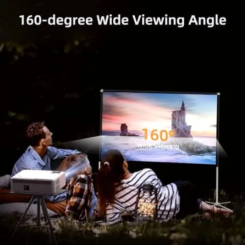 AODIOU Portable Projector Screen 60 Inch 16:9 | Wrinkle-Free Lightweight with Stand thumbnail 6