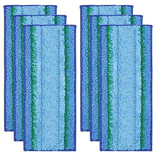 LINNIW M6 Wet Mopping Pads for iRobot Braava Jet m6 Robot Mop, 6 Pack Blue Rectangular thumbnail 9