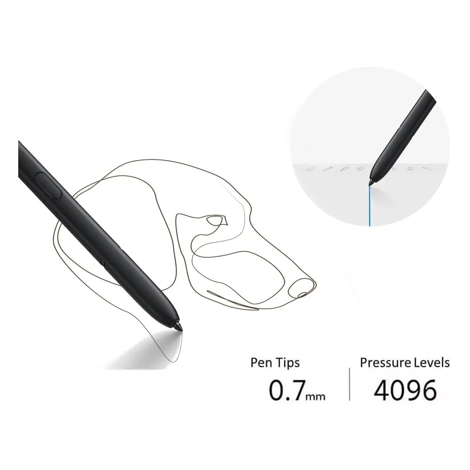 Peixiong S Pen for Samsung Galaxy S23 Ultra 5G Stylus Pen Replacement 8cm (0.3in) | 4096 Levels Pressure Sensitivity - view 5