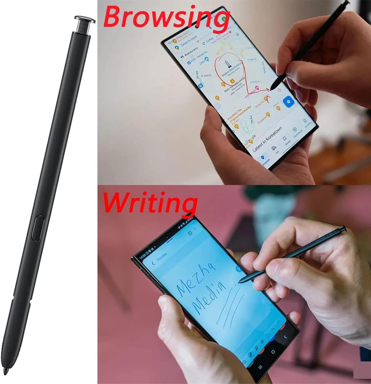 Dakexiong Stylus Pen Replacement for Samsung Galaxy S23 Ultra 5G | Phantom Black, 1 Unit - view 3