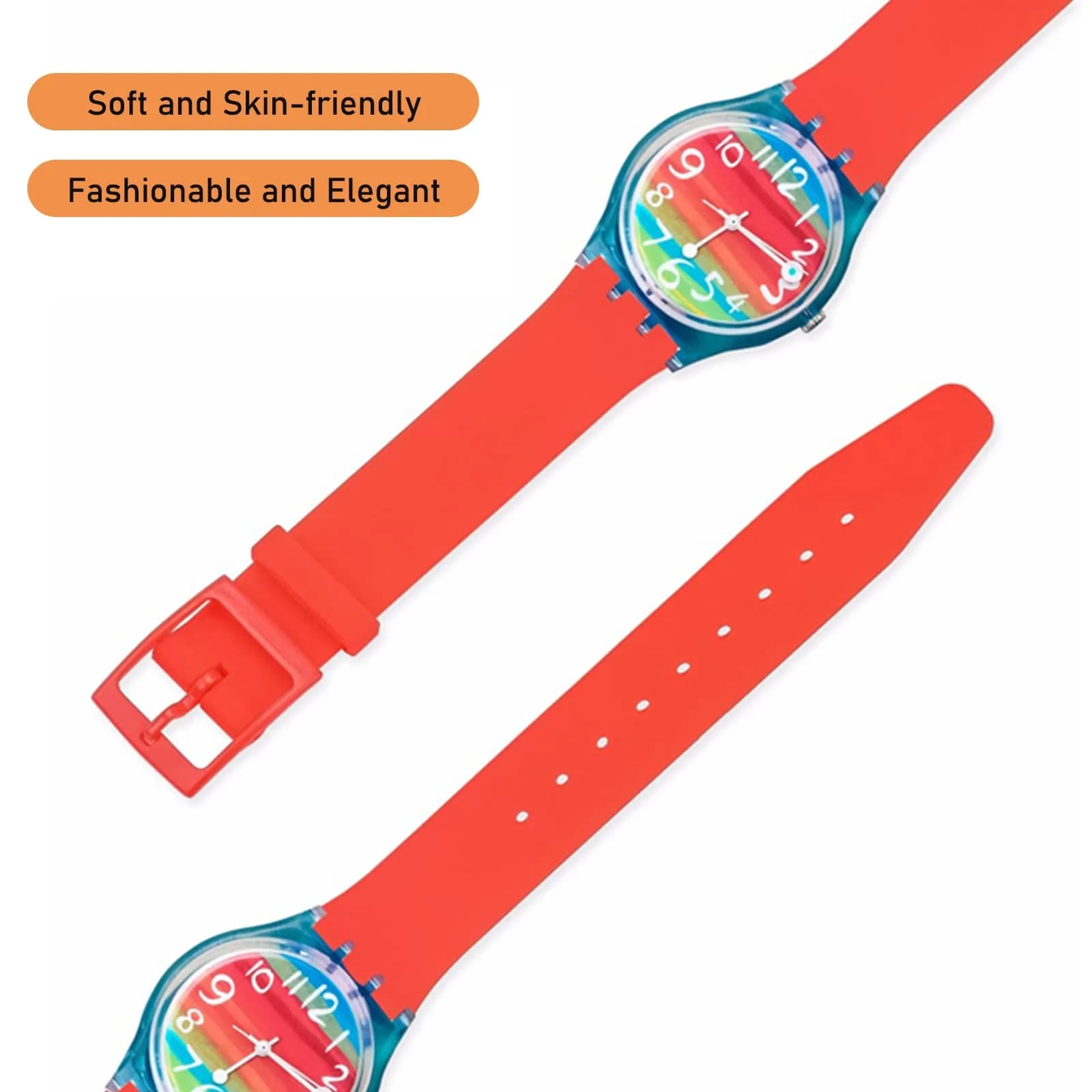 Lijinlan Red 20mm Replacement Silicone Band for Swatch Watches - view 2