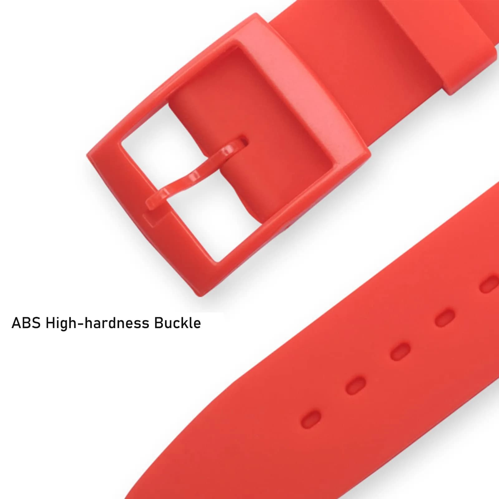 Lijinlan Red 20mm Replacement Silicone Band for Swatch Watches - view 3