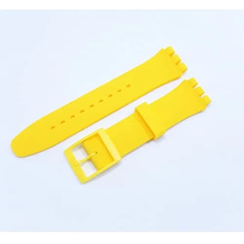 Lijinlan Replacement Silicone Band for Swatch 17mm Watch Strap | Waterproof & Breathable for Men & Women thumbnail 2
