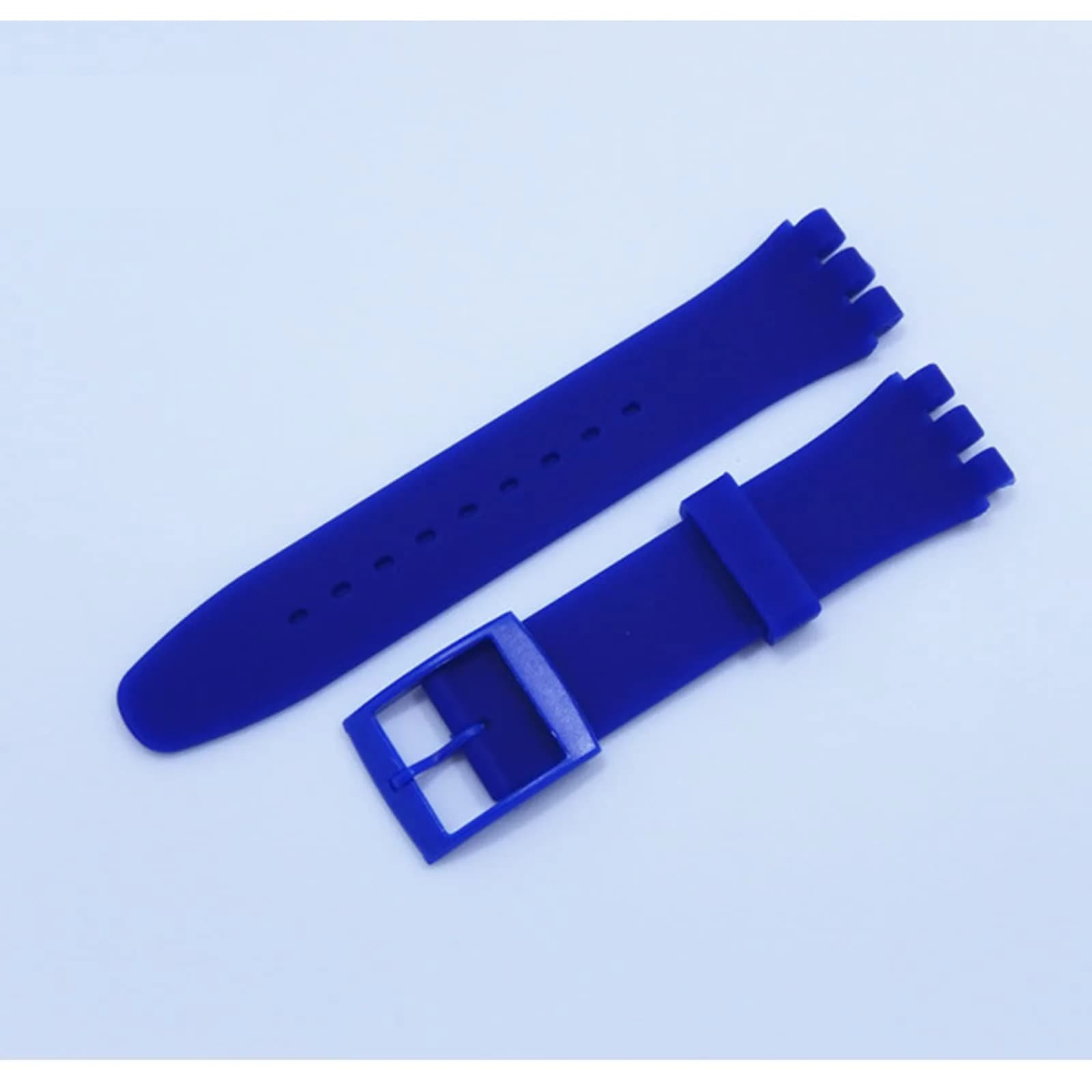 Lijinlan Navy 20mm Replacement Silicone Watch Band for Swatch (19mm Lug Width) - view 4