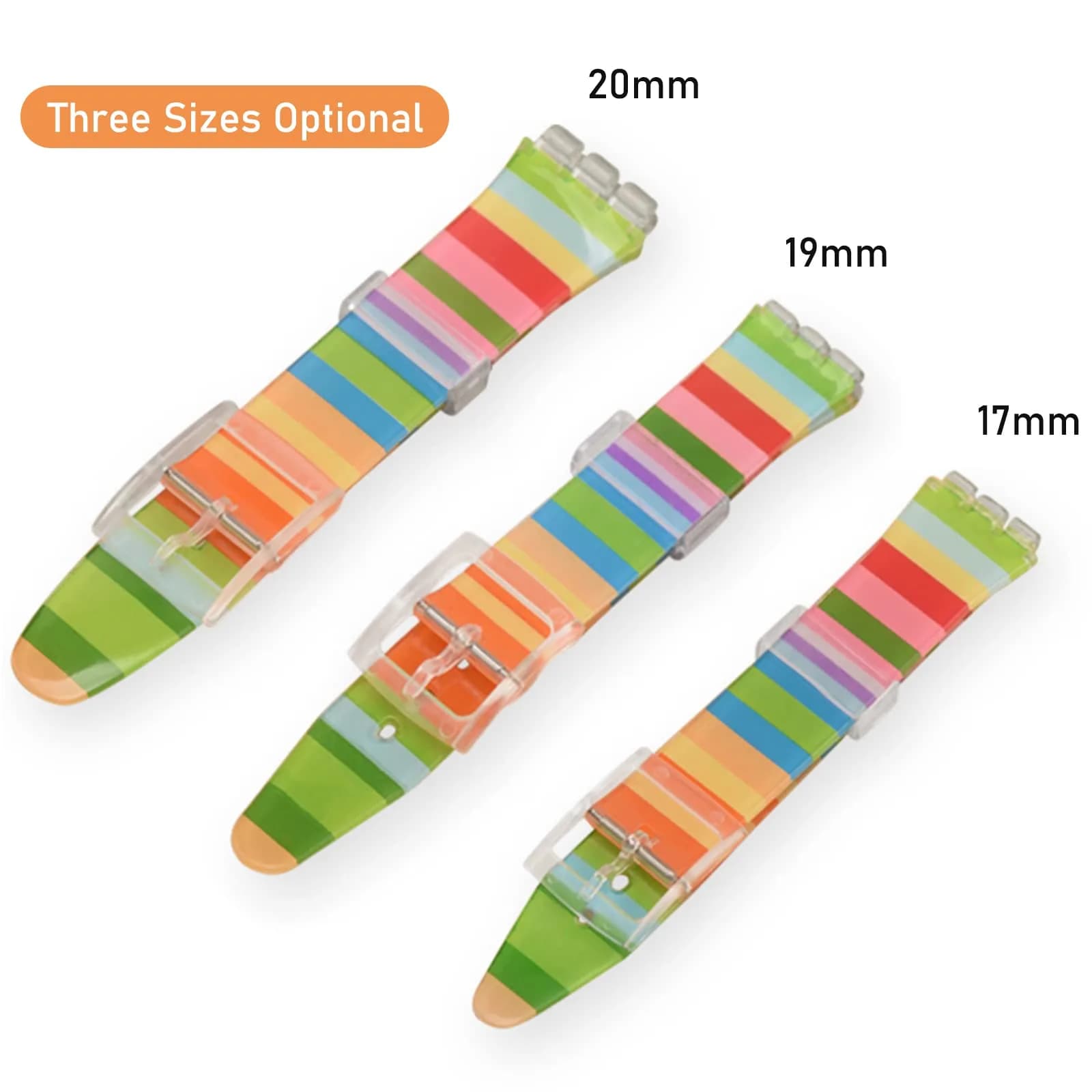 Lijinlan Replacement Silicone Band for Swatch 17mm Watch | Waterproof, Breathable, Easy Install - view 2
