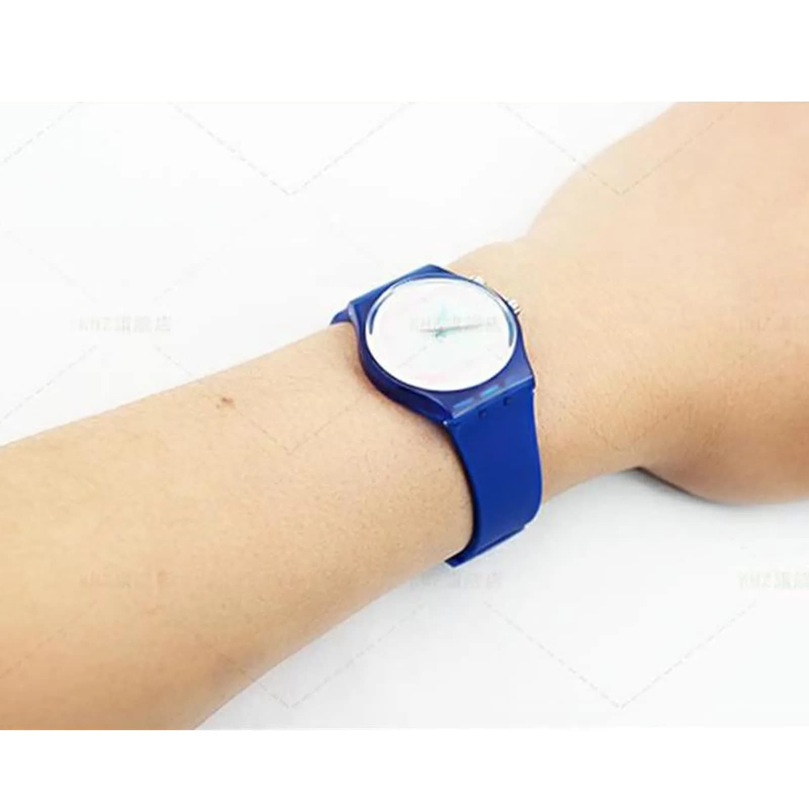 Lijinlan Dark Blue 20mm Replacement Silicone Watch Band for Swatch - view 2