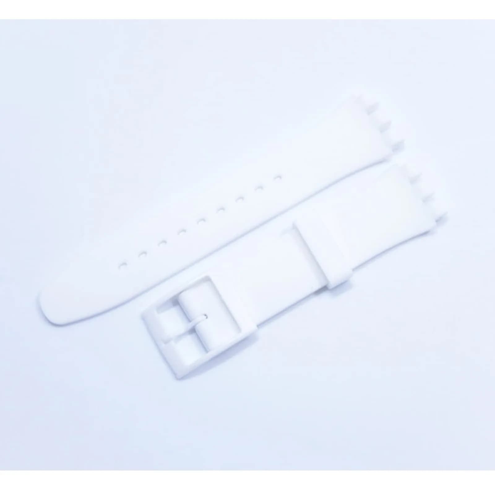 Lijinlan Replacement Silicone Watch Band for Swatch - White, 17mm - view 2