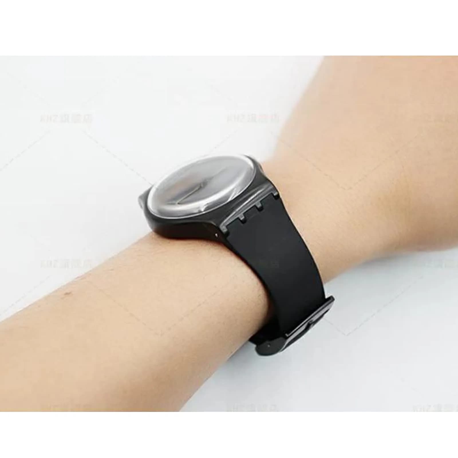 Lijinlan Black 20mm Replacement Silicone Watch Band for Swatch - Breathable & Waterproof - view 2