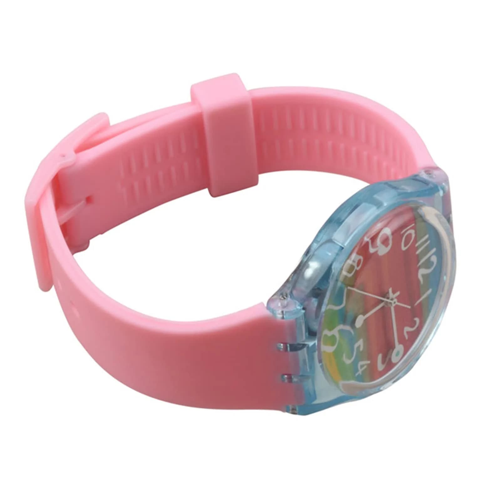 Lijinlan Pink Silicone Watch Band for Swatch 20mm | Waterproof & Breathable Replacement Strap - view 4