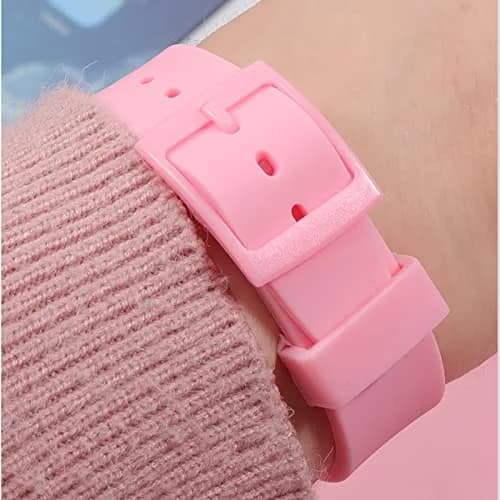 Lijinlan Silicone Watch Band for Swatch 19mm | Pink, Waterproof, Breathable thumbnail 5