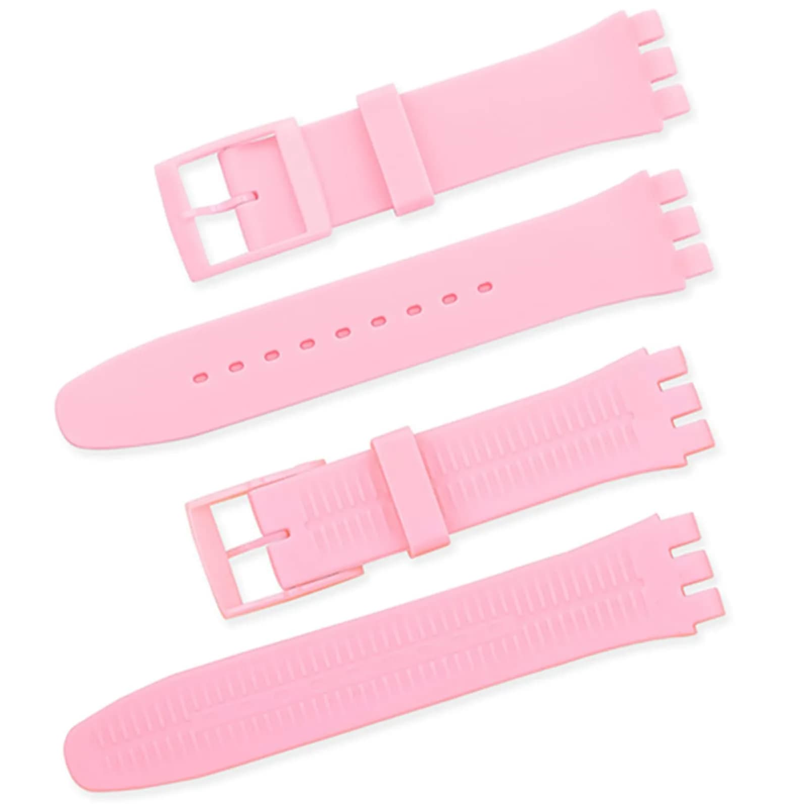 Lijinlan Silicone Watch Band for Swatch 19mm | Pink, Waterproof, Breathable - view 2