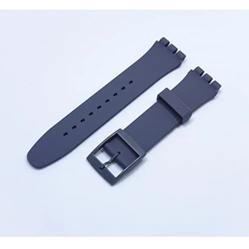 Lijinlan Silicone Watch Band for Swatch 20mm Gray | Waterproof & Durable Replacement Strap thumbnail 2