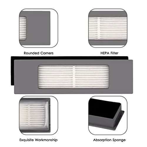 CHAIN PEAK N10 HEPA Filter 8-Pack | 99.9% Filtration for Ecovacs Robot Vacuums thumbnail 5