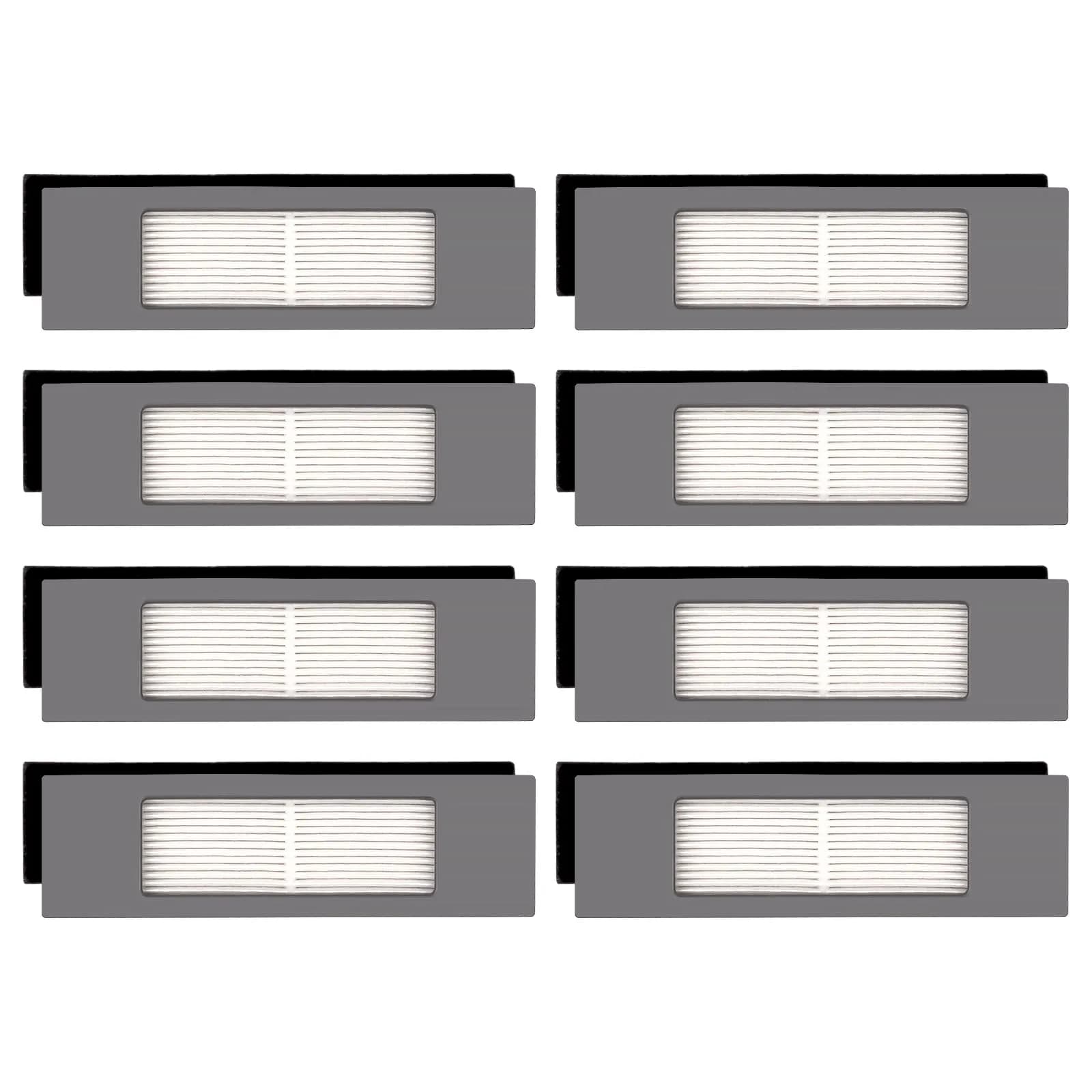 CHAIN PEAK N10 HEPA Filter 8-Pack | 99.9% Filtration for Ecovacs Robot Vacuums — HEPA Filters(8 Pcs)