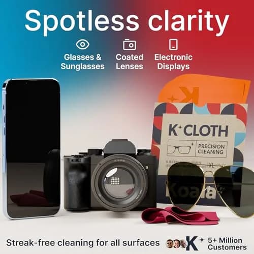 Koala Lifestyle XL Pink & Orange Microfiber Cleaning Cloths (3-Pack) | Japanese Microfiber for Lenses thumbnail 2