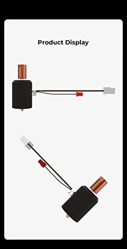 Lokkr Sprite Extruder Ceramic Heating Kit 300℃ 60W | High-Temp Brass Nozzle & Bimetal Heatbreak thumbnail 8