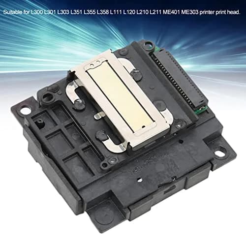 Qiilu Black Print Head for Epson L301 L300 L303 L351 L355 L358 L111 L120 L210 L211 ME401 ME303 Printers | Reconditioned ABS Print Head thumbnail 6