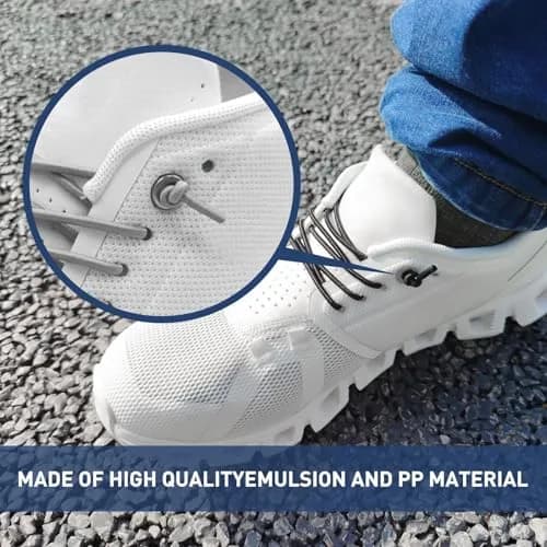 NDTEZUGT Elastic Shoe Laces for Sneakers | No Tie, 24" Black-3, 2 Pairs thumbnail 4