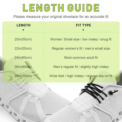 NDTEZUGT Elastic Shoe Laces for Sneakers | No Tie, 24" Black-3, 2 Pairs thumbnail 6