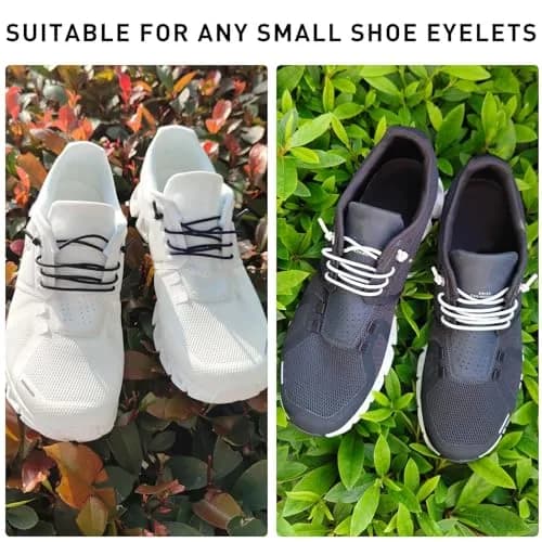 NDTEZUGT Elastic Shoe Laces for Sneakers | No Tie, 24" Black-3, 2 Pairs thumbnail 9