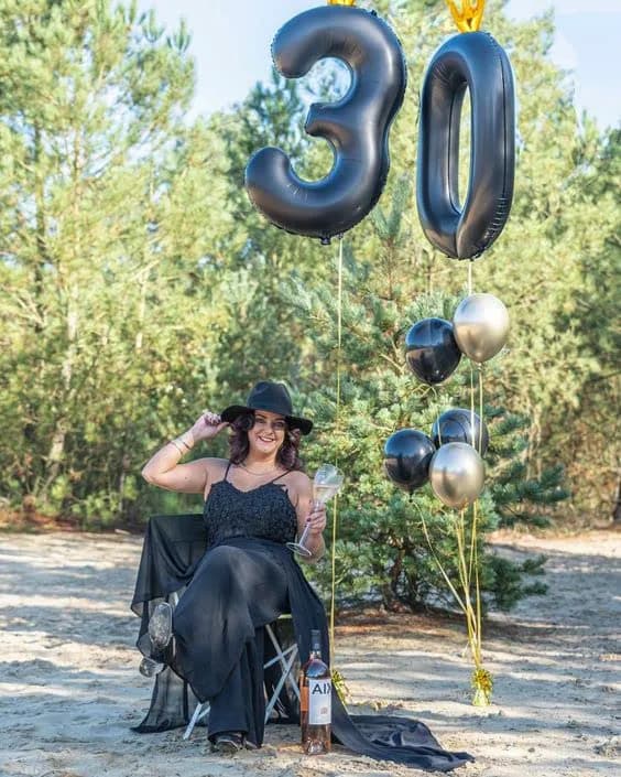 IWERP Black Crown 4 Balloon - 40 Inch Number Balloon | Reusable Foil Party Decoration thumbnail 7