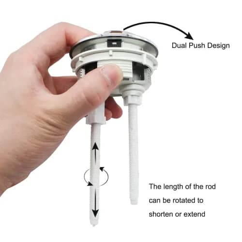 Kyuionty Dual Push Flushing Toilet Button 58mm | Water-Saving Replacement (70-120 chars) thumbnail 3