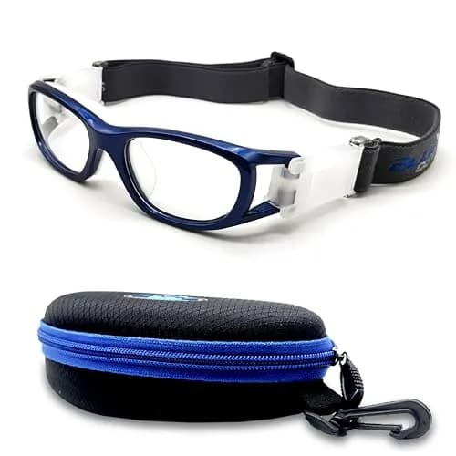 BLUE CUT Safety Basketball Goggles for Kids | Anti-Fog, Adjustable Strap, Durable Plastic Frame thumbnail 1