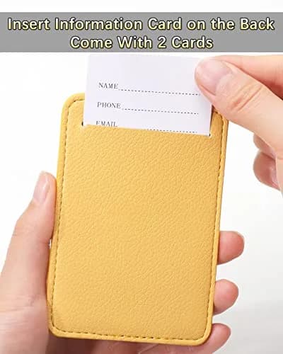 Teskyer Leather Luggage Tags for Suitcases 3 Pack | Privacy Protection, Durable PU Leather, 2.7x10.7 inches, 6.5" Strap thumbnail 5