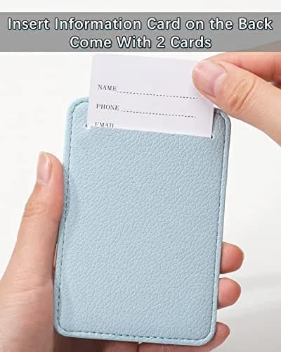Teskyer Leather Luggage Tags for Suitcases 3 Pack | Lichee Cyan, Privacy & Durability, 2.7x10.7 inches thumbnail 4