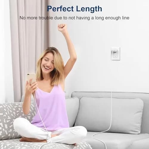 GREPHONE iPhone Charger Fast Charger 6FT Lightning Cable | 4-Pack USB C Wall Adapters thumbnail 7
