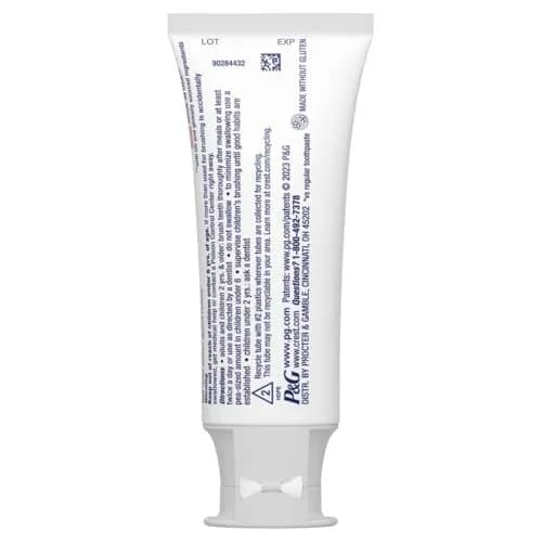 Crest 3D White Radiant Mint Toothpaste 76g (2.7 Oz) - Pack of 3 | Removes 90% Surface Stains thumbnail 4