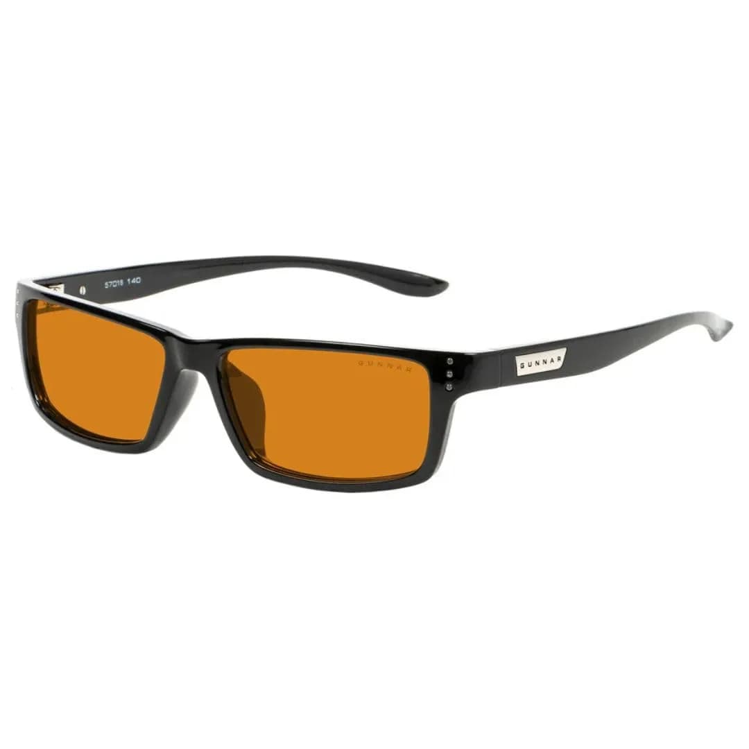 Gunnar Riot Onyx Amber Max Tint 57mm Gaming Computer Glasses - Blocks 98% Blue Light - main product image