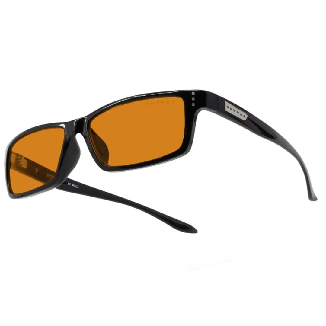 Gunnar Riot Onyx Amber Max Blue Light Blocking Computer Glasses 57 mm | Patented Lens Technology - view 2